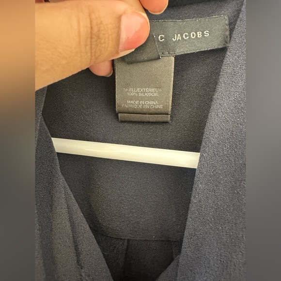 Marc by Marc Jacobs Vintage 100% Silk Tie-Neck Blouse Medium - Picture 6 of 7